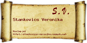 Stankovics Veronika névjegykártya